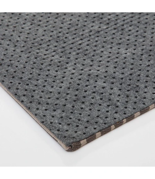 36" x 48" Helsinki Beige & Black 1/2" Rug'd Chair Mat 