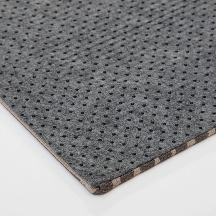 40" x 54" Helsinki Beige & Black 1/2" Rug'd Chair Mat 