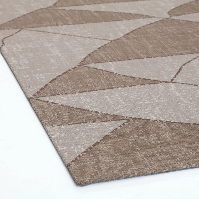 40" x 54" Peaks Brown & Beige 1/2" Rug'd Chair Mat 
