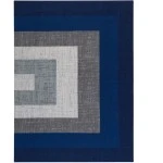 Anji Mountain 36 in. X 48 in. Mercury Blue & Gray 1/4 in. Rug ft. d Chair Mat 