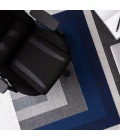 36" x 48" Mercury Blue & Gray 1/4" Rug'd Chair Mat 