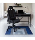 36" x 48" Mercury Blue & Gray 1/4" Rug'd Chair Mat 
