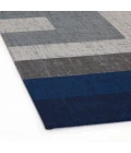 36" x 48" Mercury Blue & Gray 1/4" Rug'd Chair Mat 