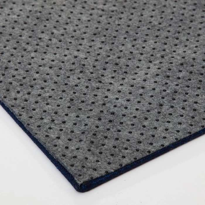 40" x 54" Mercury Blue & Gray 1/4" Rug'd Chair Mat 