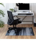 40" x 54" Vistare Gray & Charcoal 1/4" Rug'd Chair Mat 