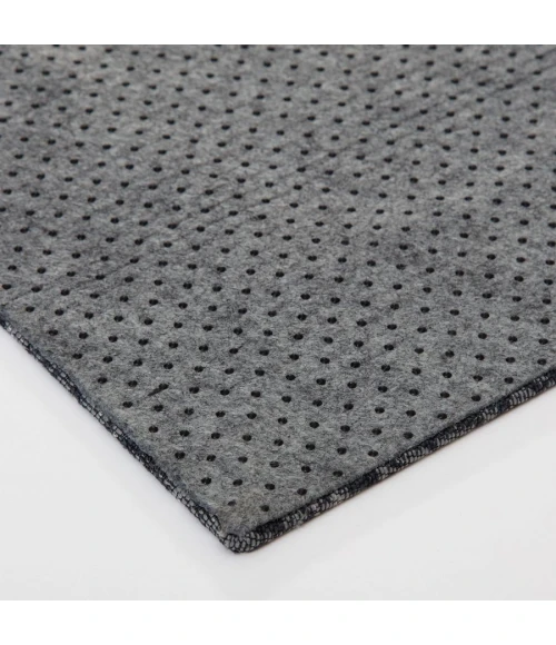 40" x 54" Vistare Gray & Charcoal 1/4" Rug'd Chair Mat 