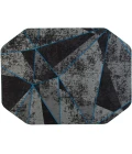 36" x 48" Cracked Ice Blue LED Gaming Rug'd Chair Mat 