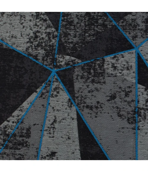 36" x 48" Cracked Ice Blue LED Gaming Rug'd Chair Mat 