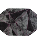 36" x 48" Cracked Ice Purple LED Gaming Rug'd Chair Mat 