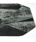 36" x 48" Cracked Ice Green LED Gaming Rug'd Chair Mat 