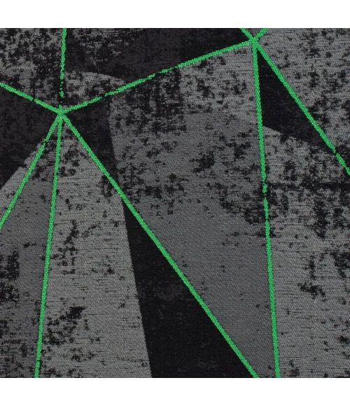 36" x 48" Cracked Ice Green LED Gaming Rug'd Chair Mat 