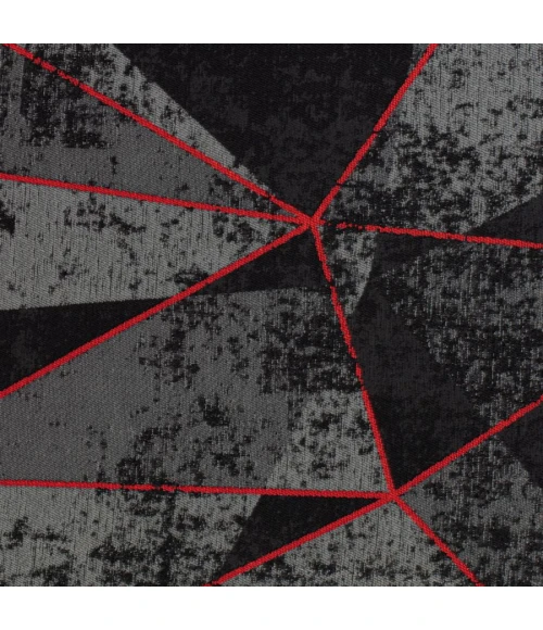 36" x 48" Cracked Ice Red LED Gaming Rug'd Chair Mat 