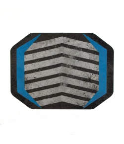 Anji Mountain 36 in. X 48 in. Prizm Blue LED Gaming Rug ft. d Chair Mat 