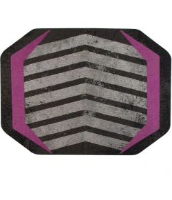 Anji Mountain 36 in. X 48 in. Prizm Purple LED Gaming Rug ft. d Chair Mat 