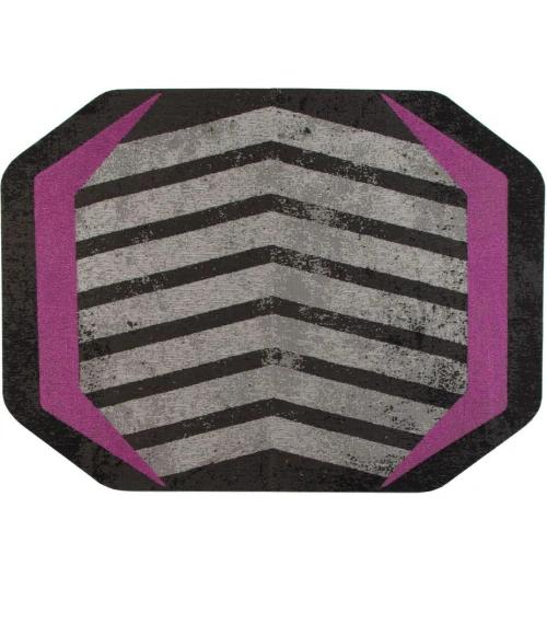 36" x 48" Prizm Purple LED Gaming Rug'd Chair Mat 