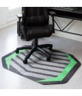 36" x 48" Prizm Green LED Gaming Rug'd Chair Mat 