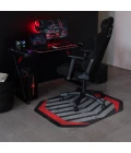 36" x 48" Prizm Red LED Gaming Rug'd Chair Mat 
