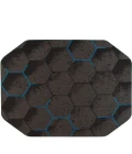 36" x 48" Kaleidoscope Blue LED Gaming Rug'd Chair Mat 