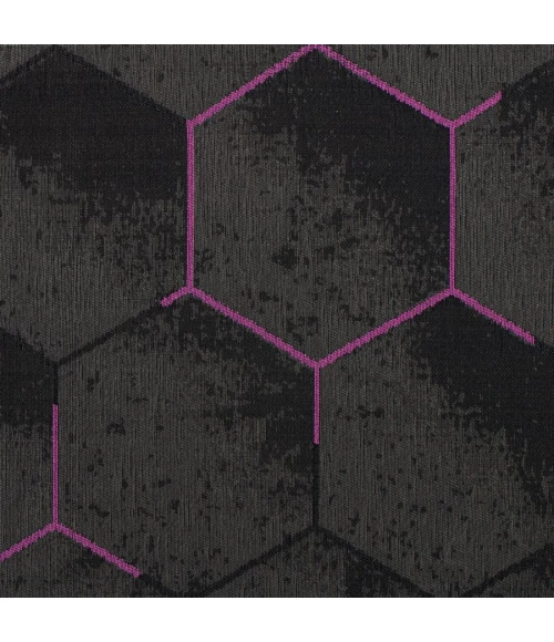 36" x 48" Kaleidoscope Purple LED Gaming Rug'd Chair Mat 