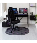 36" x 48" Kaleidoscope Purple LED Gaming Rug'd Chair Mat 