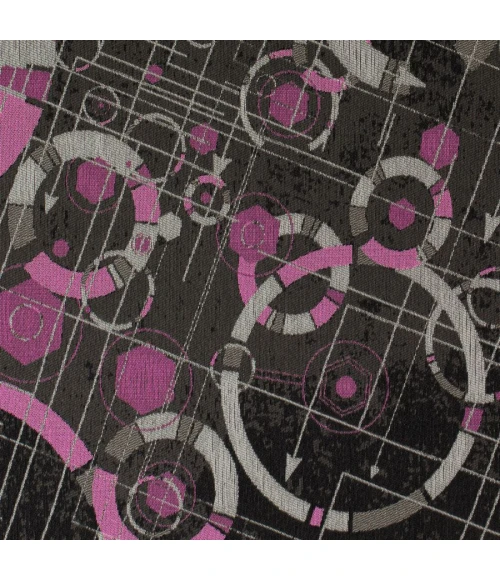 36" x 48" Refracted Purple LED Gaming Rug'd Chair Mat 