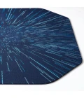36" x 48" Galaxy Blue LED Gaming Rug'd Chair Mat 