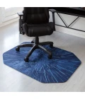 36" x 48" Galaxy Blue LED Gaming Rug'd Chair Mat 