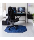 36" x 48" Galaxy Blue LED Gaming Rug'd Chair Mat 