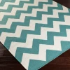 Surya York AWHD1042 Teal Cream Area Rug 9 ft. X 12 ft. Rectangle
