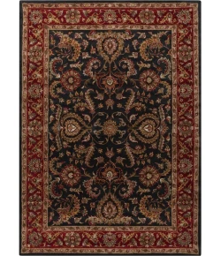 Livabliss Middleton AWHY2061 Bright Red Charcoal Area Rug 6 ft. Round
