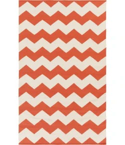 Surya Vogue AWLT3018 Bright Orange Cream Area Rug 5 ft. X 8 ft. Rectangle