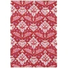 Surya Elaine ELI3092 Bright Red Cream Area Rug 8 ft. X 11 ft. Rectangle