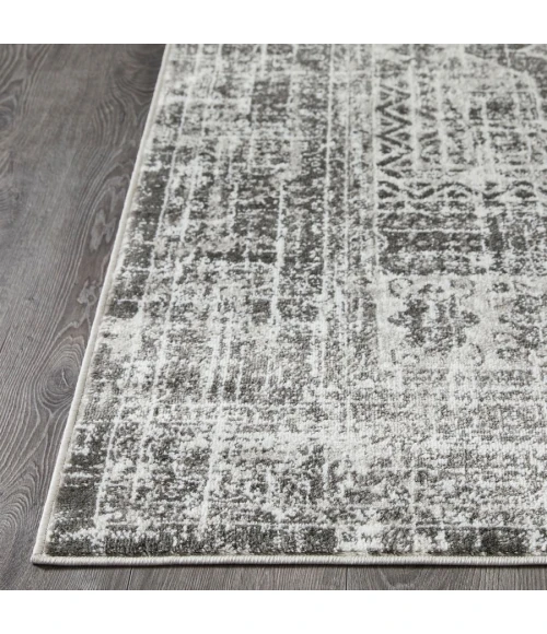 Loomaknoti Rhane Aberd Gray/Cream ER007 9 ft. 10 in. X 12 ft. 10 in. Rectangle Rug