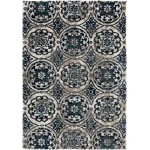 Central Oriental Tulsa Ledyard Cr/Na Area Rug 7 ft. 10 in. X 9 ft. 10 in. Rectangle