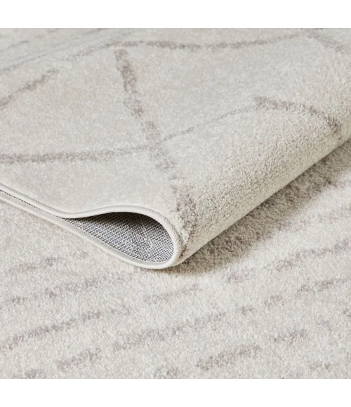 Loomaknoti Kissandrah Bennita Cream/Beige EKI006 4 ft. X 6 ft. Rectangle Rug