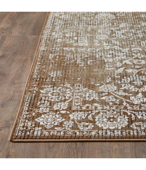 Loomaknoti Aysal Alazah Beige/Brown EAY001 3 ft. 3 in. X 5 ft. 3 in. Rectangle Rug