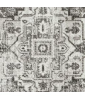 Loomaknoti Rhane Alvner Gray/Cream ER018 6 ft. 7” X 9 ft. 2” Rectangle Rug