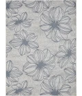 Loomaknoti Breyleigh Cerimia Cream/Blue EB007 5 ft. 3 in. X 7 ft. 3 in. Rectangle Rug