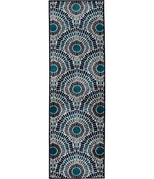 Loomaknoti Tecopa Ferley Blue/Green ETR04GB12 2 ft.  X 6 ft. 7” Rectangle Rug