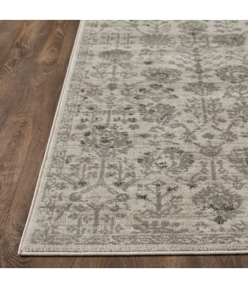 Loomaknoti Celena Asheley Cream/Blue EC006 9 ft. 10 in. X 12 ft. 10 in. Rectangle Rug