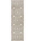 Loomaknoti Tecopa Kaharie White/Black ETR21WBK12 2 ft. 3 in. X 7 ft. 6 in. Rectangle Rug