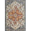 Loomaknoti Alsbrooke Kapirah Cream/Blue EA008 2 ft. X 6 ft. 7 in. Rectangle Rug