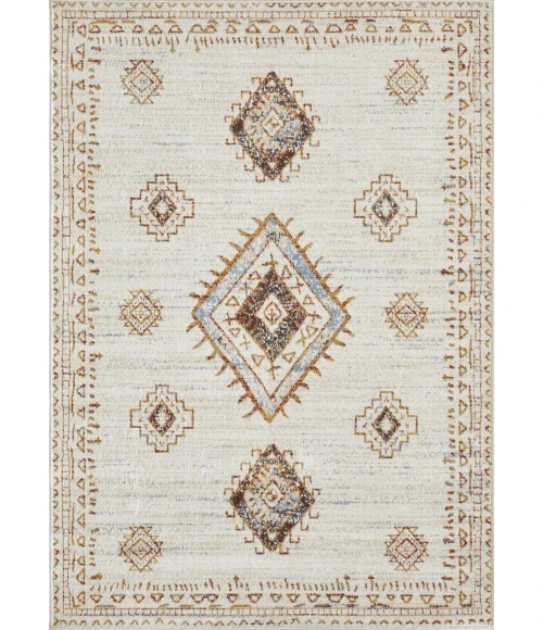 Loomaknoti Alsbrooke Temarnie Cream/Beige EA007 5 ft. 3 in. X 7 ft. 3 in. Rectangle Rug