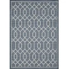 Loomaknoti Breyleigh Chendler Blue/Cream EB001 3 ft. X 5 ft. Rectangle Rug