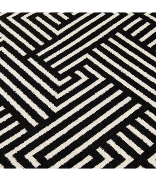 Loomaknoti Tecopa Trenten Black/White ETR12BLW20 3 ft. 3” X 5 ft. 3” Rectangle Rug