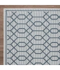 Loomaknoti Breyleigh Chendler Cream/Blue EB001 9 ft. 10 in. X 12 ft. 10 in. Rectangle Rug