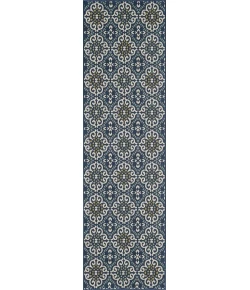 Central Oriental Haven Ilorin Bl/Or Area Rug 2 ft. 3 in. X 7 ft. 6 in. Rectangle