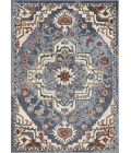 Loomaknoti Alsbrooke Zailorn Blue/Cream EA006 3 ft. 3 in. X 5 ft. 3 in. Rectangle Rug