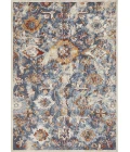Loomaknoti Alsbrooke Amibell Blue/Cream EA002 5 ft. 3 in. X 7 ft. 3 in. Rectangle Rug