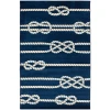 Central Oriental Trop Sailorknot Tu/Sn Area Rug 6 ft. 7 in. X 9 ft. 6 in. Rectangle